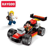 SLUBAN Building Blocks City House Snack Car TV Express Police Truck school bus Brick girls Toy