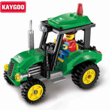 SLUBAN Building Blocks City House Snack Car TV Express Police Truck school bus Brick girls Toy