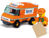 SLUBAN Building Blocks City House Snack Car TV Express Police Truck school bus Brick girls Toy