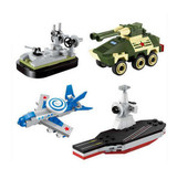 SLUBAN Building Blocks City House Snack Car TV Express Police Truck school bus Brick girls Toy
