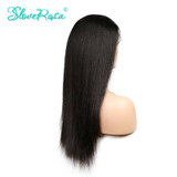 Slove Rosa 250% Density Brazilian Human Remy Straight Wig Lace Front Human Hair Wigs Pre Plucked With Baby Hair Bleached Knots