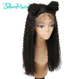 Slove Rosa 150% Brazilian Lace Front Human Hair Wigs For Black Women Remy Afro Kinky Curly Lace Wigs With Baby Hair Pre Plucked