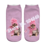 SLMVIAN Wholesale 3D Animal Cat Printed Socks For Men Women Cute Unisex Ankle Socks Women Socks Happy Casual Socks-002