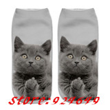 SLMVIAN Wholesale 3D Animal Cat Printed Socks For Men Women Cute Unisex Ankle Socks Women Socks Happy Casual Socks-002