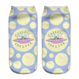 SLMVIAN New I Iove Pizza 3D Print Animal Women Socks Casual cartoon Socks Unisex Low Cut Ankle Socks