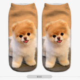 SLMVIAN 3D Print pug Animal women Socks Casual cartoon Socks Unisex Low Cut Ankle Socks