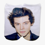 SLMVIAN  Colors Harajuku Style 3D socks women Print harry leonardo Socks Casual Charactor Socks Unisex Low Cut Ankle Socks