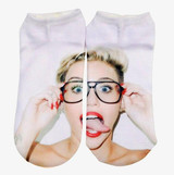 SLMVIAN  Colors Harajuku Style 3D socks women Print harry leonardo Socks Casual Charactor Socks Unisex Low Cut Ankle Socks