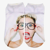 SLMVIAN  Colors Harajuku Style 3D socks women Print harry leonardo Socks Casual Charactor Socks Unisex Low Cut Ankle Socks