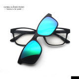 Free Shipping Ultra Light Magnetic Polarized Rectangle Sunglasses Clip Latest Design Sunglasses Fashion Trend Eyeglass 2246A C2