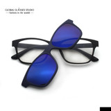 Free Shipping Ultra Light Magnetic Polarized Rectangle Sunglasses Clip Latest Design Sunglasses Fashion Trend Eyeglass 2246A C2