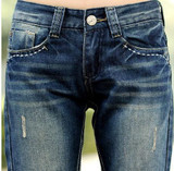 Free Shipping Two-color spring Autumn plus size casual jeans women's straight water wash denim pants girls fashion trousers