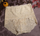 Free Shipping The new tall waist belly in ms lace underwear Osaka panties modal bamboo fiber is better than cotton #7232R3