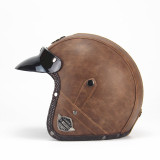 Vintage motorcycle helmets with goggles scooter vespa helmet open face