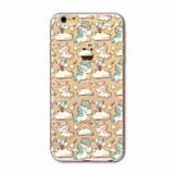For Apple iPhone 6 6s Plus 4 4S 5 5S SE 5C 6Plus Case Soft TPU Silicon Transparent Thin Cover Black Cat Owl Rabbit Animal Case