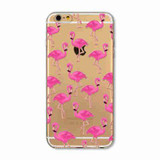 For Apple iPhone 6 6s Plus 4 4S 5 5S SE 5C 6Plus Case Soft TPU Silicon Transparent Thin Cover Black Cat Owl Rabbit Animal Case