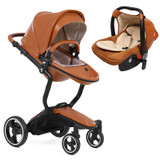 foofoo Luxury high landscape shock strollers can sit reclining stroller baby stroller two-way dual summer with car seet