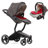foofoo Luxury high landscape shock strollers can sit reclining stroller baby stroller two-way dual summer with car seet