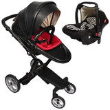 foofoo Luxury high landscape shock strollers can sit reclining stroller baby stroller two-way dual summer with car seet