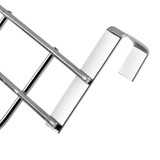FoodyMine 5 Hooks Home Bathroom Kitchen Hat Towel Hanger Over Door Hanging Rack Holder