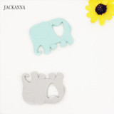 Food Grade Silicone Baby Teethers Silicone Elephant Teethers BPA Free Teething Pendant Baby Tooth Care Newborn Kids Chew Toys
