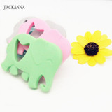 Food Grade Silicone Baby Teethers Silicone Elephant Teethers BPA Free Teething Pendant Baby Tooth Care Newborn Kids Chew Toys
