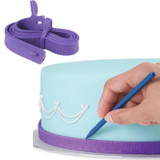 Fondant Silicone Cake Measuring Tape Measuring Ruler Cake Border Decoration Cake Dividing Ruler Tools Sugar Craft Baking Mold