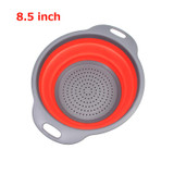 Folding Strainers, Kitchen Collapsible Silicone Colander, Fruit Vegetable Strainer Silicone Drainer, kitchen accessories