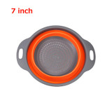 Folding Strainers, Kitchen Collapsible Silicone Colander, Fruit Vegetable Strainer Silicone Drainer, kitchen accessories