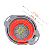 Folding Strainers, Kitchen Collapsible Silicone Colander, Fruit Vegetable Strainer Silicone Drainer, kitchen accessories