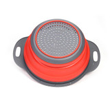 Folding Strainers, Kitchen Collapsible Silicone Colander, Fruit Vegetable Strainer Silicone Drainer, kitchen accessories
