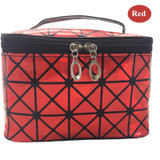 Folding Beauty Woman Cosmetic Bags Case Neceser maquillaje Large Capacity Makeup Bag Organizer Leather Travel Toiletry Bag Kit