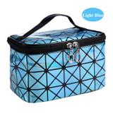 Folding Beauty Woman Cosmetic Bags Case Neceser maquillaje Large Capacity Makeup Bag Organizer Leather Travel Toiletry Bag Kit
