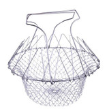 Foldable Agic Basket Mesh Steam Rinse Strain Fry French Chef Basket MBasket Strainer Net Kitchen Cooking Tool