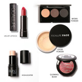 FOCALLURE 8 PCS Makup Tool Kit Including Eyeshadow Lipstick Blush Face powder Eyeliner Set With Makeup Bag