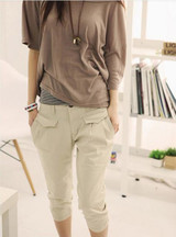 FlyyeDemo New 2017 Spring Summer Women Pants Casual Cropped Trousers Pants & Capris Harem Pants Women Overall Fashion Pants