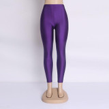 Fluorescent Color High Elastic Women Leggings Pant Multicolor Shiny Glossy Legging Trousers 20Color Casual Clothing For Women