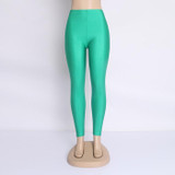 Fluorescent Color High Elastic Women Leggings Pant Multicolor Shiny Glossy Legging Trousers 20Color Casual Clothing For Women