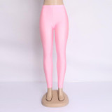 Fluorescent Color High Elastic Women Leggings Pant Multicolor Shiny Glossy Legging Trousers 20Color Casual Clothing For Women