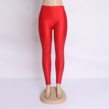 Fluorescent Color High Elastic Women Leggings Pant Multicolor Shiny Glossy Legging Trousers 20Color Casual Clothing For Women