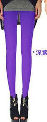 Fluorescent Color Leggings Pants Women's Ice Silk Spandex Elastic Leggings Multicolor Shiny Glossy dance Leggings Trousers