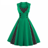 Floyln Elegant Buttons Dress Women Vintage 50s 60s Style Dresses S - 4XL Plus Size Retro Tunic Vestido Dress