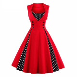 Floyln Elegant Buttons Dress Women Vintage 50s 60s Style Dresses S - 4XL Plus Size Retro Tunic Vestido Dress