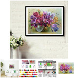 Flowers Diamond Painting Cross Stitch Rhinestones Embroidery Moasic Pasted DIY Painting Art For Living Room Home Decoration 2017