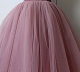 Tulle Skirt Pleated Tutu Skirts Womens Elastic Faldas High Waist Midi Knee Length Saia Jupe