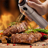 TTLIFE Stainless Steel Olive Spraying Bottle Thumb Push Sprayer Oil Pump Can Pot Kitchen Gadget Salt Pepper Grinder Cookware