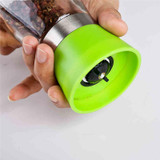 TTLIFE Stainless Steel Glass Pepper Mill Slim Fit Spice Salt Pepper Mill Grinder Seasoning Kitchen Tools Grinding for Cooking