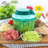 TTLIFE Multifunction Vegetable Chopper Cutter Processor Chopper Garlic Cutter Vegetable Fruit Twist Shredder Manual Meat Grinder