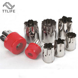 TTLIFE 8Pcs Flowers Cartoon Fruit Vegetable Cutter Mold Stainless Steel Cake Cookie Biscuit Cutting Shape Tools