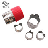 TTLIFE 8Pcs Flowers Cartoon Fruit Vegetable Cutter Mold Stainless Steel Cake Cookie Biscuit Cutting Shape Tools